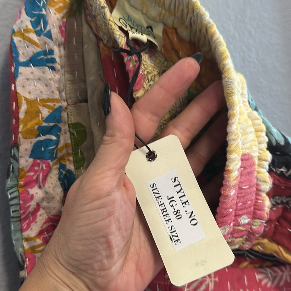 NWT Jaded Gypsy Kantha Sunrise Crop Pant - Picture 5 of 8